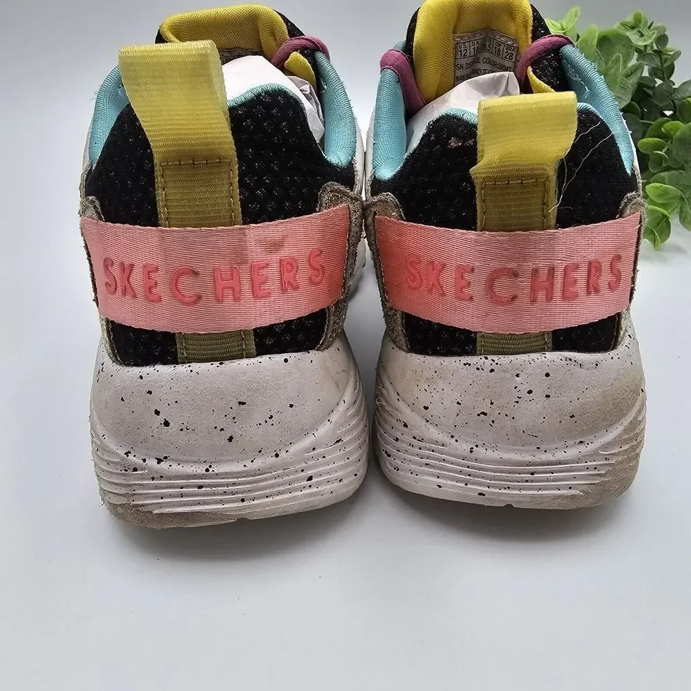 Skechers Street Los Angeles Uno‎ Lite-Gen Shoes Girl's 12 Multicolor #310463L